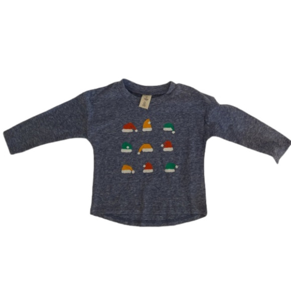 TUCKER + TATE Baby Blue Holiday Long Sleeve Shirt Size 6 Months NWT - Picture 1 of 7